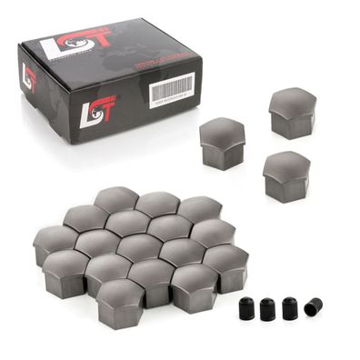 20x Radschrauben Kappen 17mm grau für JEEP Chevrolet Chrysler FORD ROVER