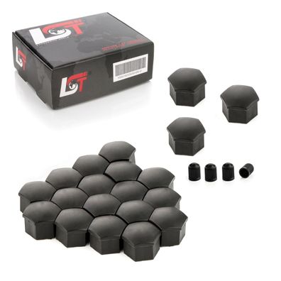 20x Radschrauben Abdeckkappen Radschraubenkappen 17 mm schwarz für BMW MINI