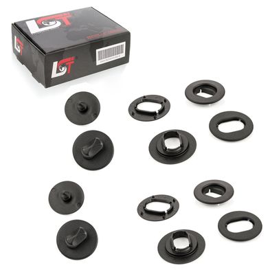 Set Fussmatten Teppich Befestigung Clips Oval für VW GOLF T4 T5 POLO SHARAN LUPO