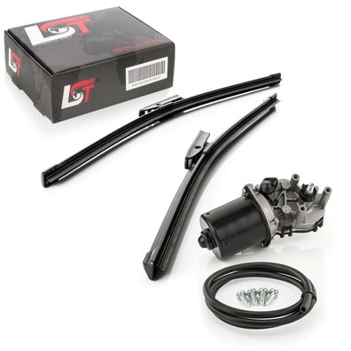 Scheibenwischer Motor Wischerblätter mit Schlauch Set vorne für Mini R56 Cooper