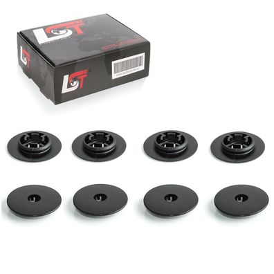 8x Fußmatten Teppich Befestigung Clips Abdeckkappe oben für Seat Skoda VW