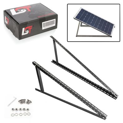 2x Aufständerung Solar Modulträger Halterung Solarständer 118 cm Schwarz