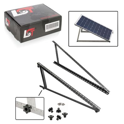 3x Aufständerung Solar Modulträger Halterung Solarständer 118 cm Schwarz