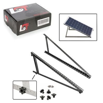 Aufständerung Solar Modulträger Halterung Solarständer 114 cm 45 Zoll Schwarz