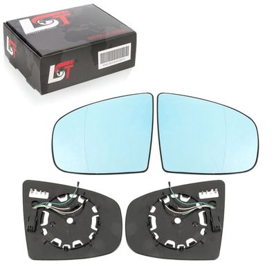 2x Außenspiegel beheizbar asphärisch links rechts blau für BMW X5 E70 X6 E71 E72