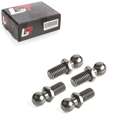 4x Universal Kugelgelenk Zapfen M10 Gewinde 13mm Kugelkopf DIN71803 Gasfeder KFZ