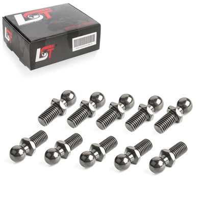 10x Universal Kugelgelenk Zapfen M10 Gewinde 13mm Kugelkopf DIN71803 Gasfeder