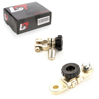 2x Batterie Trennklemme mit Rundknopf schwarz für ALFA ROMEO für FIAT für TOYOTA