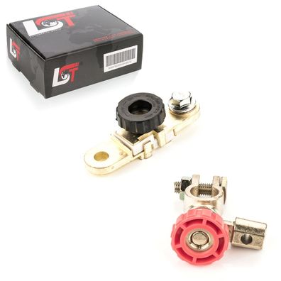 2x Batterie Trennklemme Rundknopf rot schwarz für HONDA für LEXUS für Mitsubishi