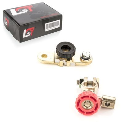 2x Batterie Trennklemme Rundknopf rot schwarz für JEEP Chrysler FORD LAND ROVER