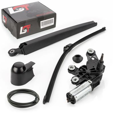 Wischermotor Heck Scheibenwischer Set Motor hinten Dichtung für VW Transporter V
