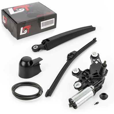 Wischermotor Heck Scheibenwischer Set Motor hinten Dichtung für VW Polo 9N