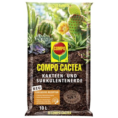 COMPO CACTEA® Kakteen- und Sukkulenten Erde - 10 Liter