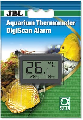 JBL Aquarium Thermometer DigiScan Alarm zum aufkleben außen am Aquarium