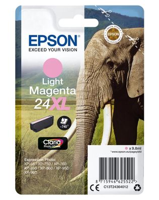 Epson C13T24364012 Epson Tintenpatrone XL light magenta Claria Photo HD T 2436