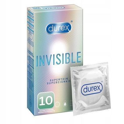 Durex Invisible Kondome, 10 Stück superdünn