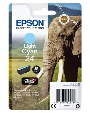 Epson C13T24254012 Epson Tintenpatrone light cyan Claria Photo HD T 242 T 2425