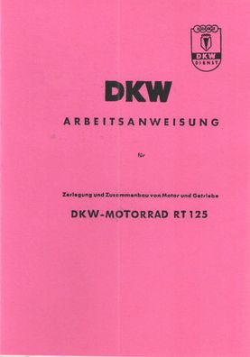 Reparaturanleitung DKW RT 125 Nachkriegsmodell, Motorrad, Oldtimer