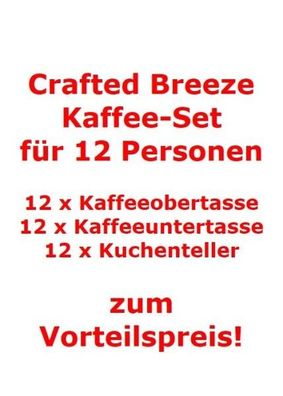 like. by Villeroy & Boch Crafted Breeze Kaffee-Set für 12 Personen / 36 Teile