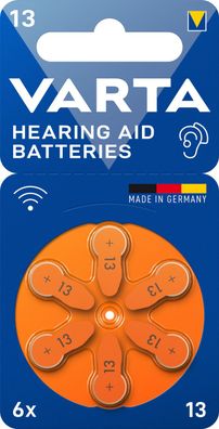 Varta Hearing Aid Batterie 13 PR48 Hörgerätebatterie