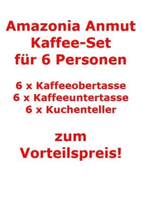 Villeroy & Boch Amazonia Anmut Kaffee-Set für 6 Personen / 18 Teile