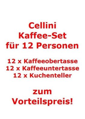 Villeroy & Boch Cellini Kaffee-Set für 12 Personen / 36 Teile