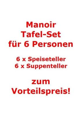 Villeroy & Boch Manoir Tafel-Set für 6 Personen / 12 Teile