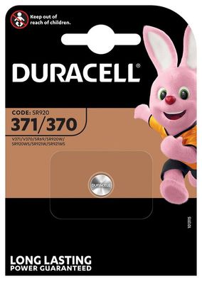 Duracell Uhrenbatterie D371/370 1,55V 40mAh AgO 1er Blister