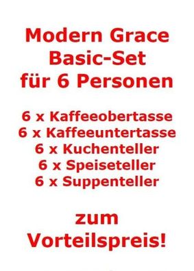 Villeroy & Boch Modern Grace Basic-Set für 6 Personen / 30 Teile