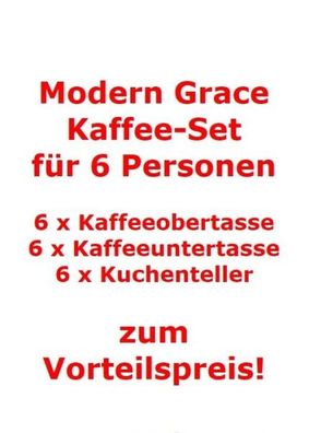 Villeroy & Boch Modern Grace Kaffee-Set für 6 Personen / 18 Teile