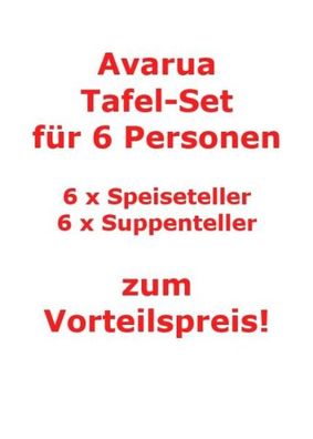 Villeroy & Boch Signature Avarua Tafel-Set für 6 Personen / 12 Teile