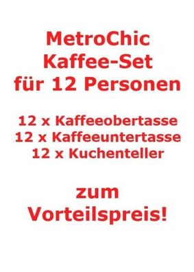 Villeroy & Boch Signature MetroChic Kaffee-Set für 12 Personen / 36 Teile