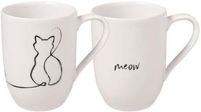 Villeroy & Boch Statement Becher mit Henkel "Cat" Set 2tlg