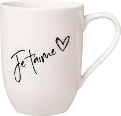 Villeroy & Boch Statement Becher mit Henkel "Je t'aime" 280ml