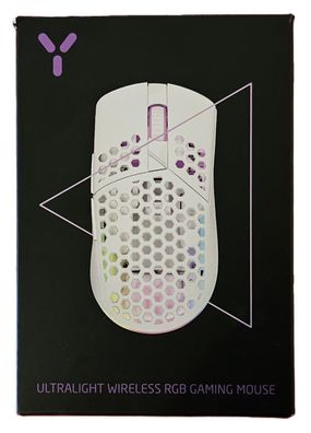 ISY IGM 5000-WT - Ultralight Wireless RGB kabelose Gaming Mouse / Maus weiß