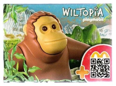 Exklusive MyMcDonalds Happy Meal Wiltopia Playmobil Affe / Orang Utan Figur NEU