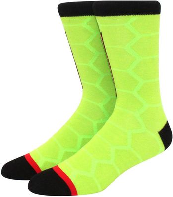 Michelangelo Motiv Socken - Teenage Mutant Ninja Turtles Cartoon Socken mit Schleife