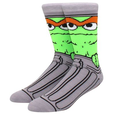 Oscar Socken Sesamstraße Socken Sesame Street Muppet Figur Cartoon Motiv Socken