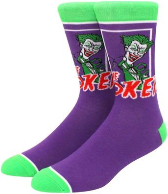 Ha Ha Joker DC Lila Socken - Batman 360° Motiv Charakter Justice League Hero Socken