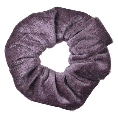 Clayre & Eef Scrunchie Haargummi Ø 10 cm Violett Samt (Gr. Ø 10 cm)