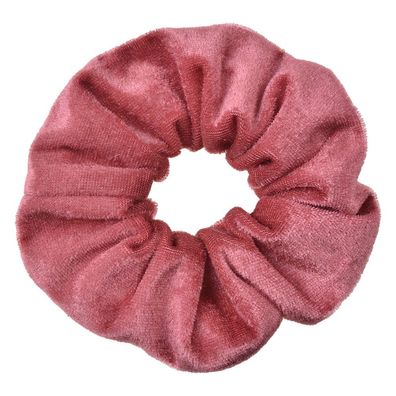 Clayre & Eef Scrunchie Haargummi Ø 10 cm Rosa Samt (Gr. Ø 10 cm)