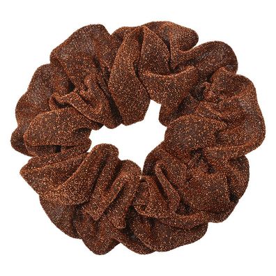 Clayre & Eef Scrunchie Haargummi Ø 10 cm Braun Synthetisch (Gr. Ø 10 cm)