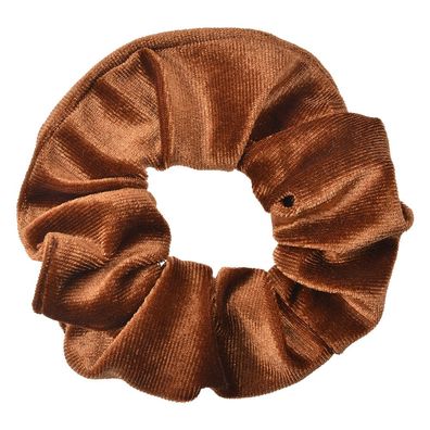 Clayre & Eef Scrunchie Haargummi Ø 10 cm Braun Samt (Gr. Ø 10 cm)