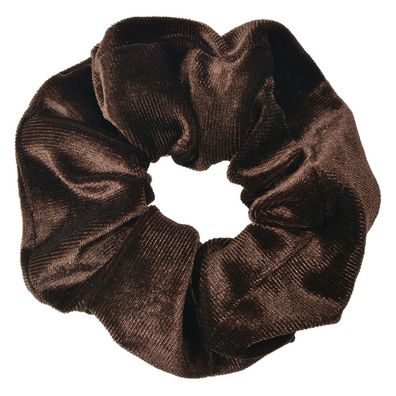 Clayre & Eef Scrunchie Haargummi Ø 10 cm Braun Samt (Gr. Ø 10 cm)