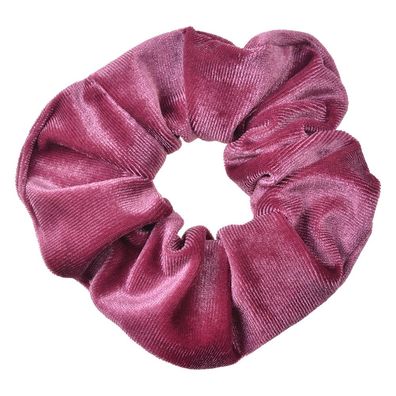 Clayre & Eef Scrunchie Haargummi Ø 10 cm Rosa Samt (Gr. Ø 10 cm)