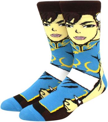 Street Fighter Socken Capcom Motivsocken Chun-Li Socken Gaming Fighter Motiv Socken