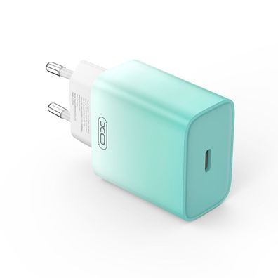 Ladegerät XO Wandladegerät CE18 PD 30W 1x USB-C blau-weiß