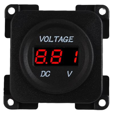 C-Line Presto Inprojal CBE Steckdose Voltmeter Digtal 12 + 24 Volt schwarz