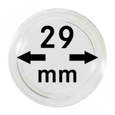 M?ünzenkapseln Lindner ?29 mm 10er Pack