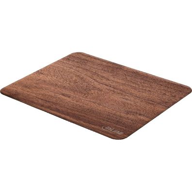 InLine® 55477W WoodPad, Echtholz Mauspad, Walnuss, 240x200mm